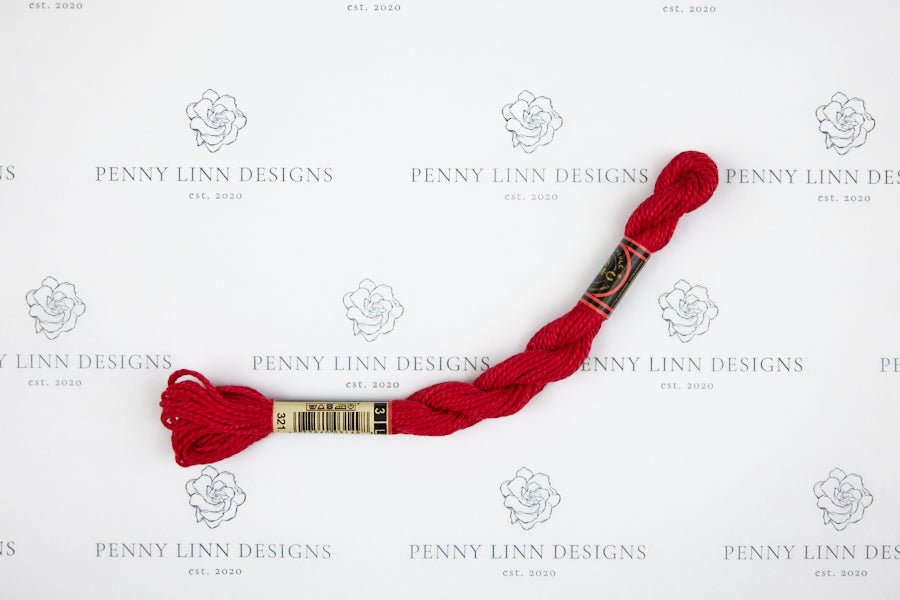 DMC 3 Pearl Cotton 321 Carmine Red – Penny Linn