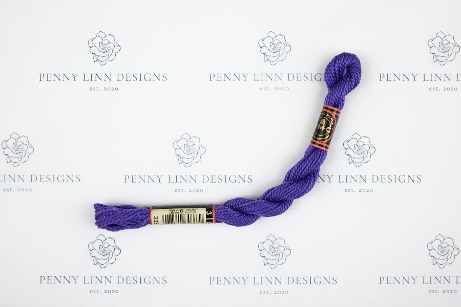 DMC 3 Pearl Cotton 333 Blue Violet - Very Dark - Penny Linn Designs - DMC