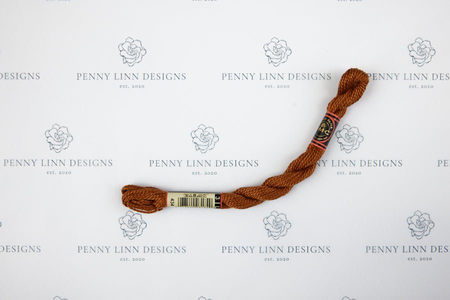 DMC 3 Pearl Cotton 434 Brown - Light - Penny Linn Designs - DMC