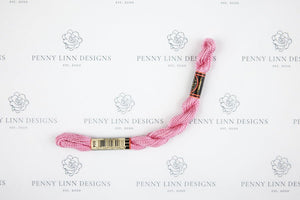 DMC 3 Pearl Cotton 604 Cranberry - Light - Penny Linn Designs - DMC