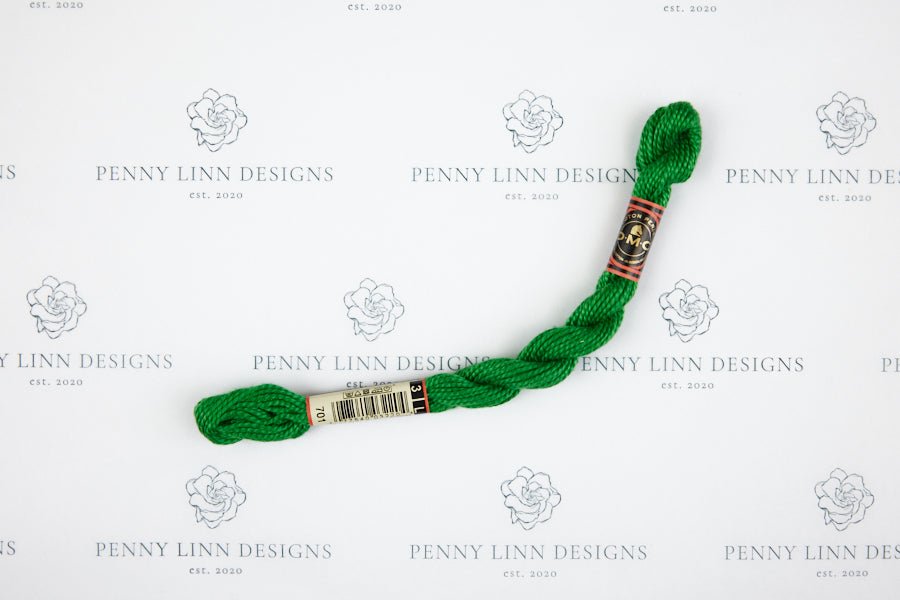 DMC 3 Pearl Cotton 701 Green - Light - Penny Linn Designs - DMC