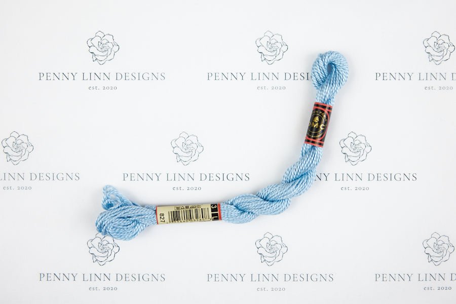 DMC 3 Pearl Cotton 827 Blue - Very Light - Penny Linn Designs - DMC