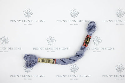 DMC 5 Pearl Cotton 318 Steel Gray - Light - Penny Linn Designs - DMC