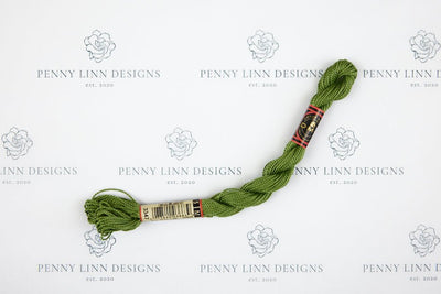 DMC 5 Pearl Cotton 3347 Yellow Green - Medium - Penny Linn Designs - DMC