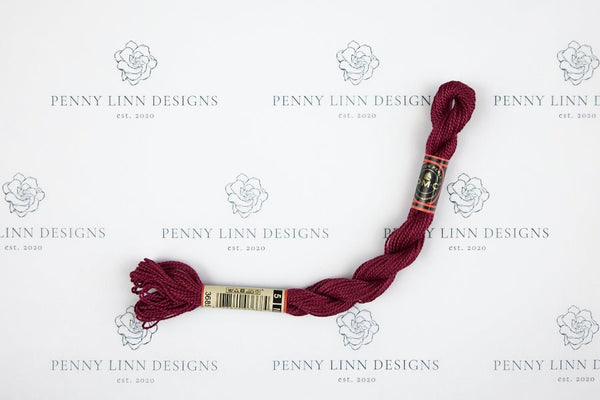 DMC 5 Pearl Cotton 3685 Mauve - Very Dark - Penny Linn Designs - DMC