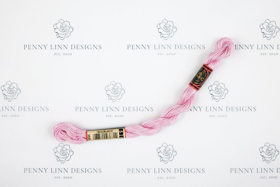 DMC Stranded Cotton Embroidery Thread – Number 3689, 6 Strands, 8 Meters, Mercerized Cotton
