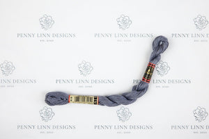 DMC 5 Pearl Cotton 414 Steel Gray - Dark - Penny Linn Designs - DMC