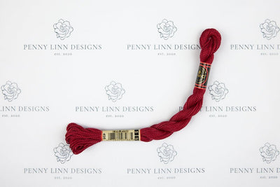 DMC 5 Pearl Cotton 498 Red - Dark - Penny Linn Designs - DMC