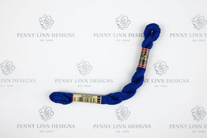 DMC 5 Pearl Cotton 820 Royal Blue - Very Dark - Penny Linn Designs - DMC
