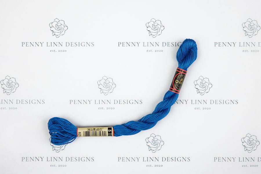 DMC 5 Pearl Cotton 825 Gentian Blue – Penny Linn