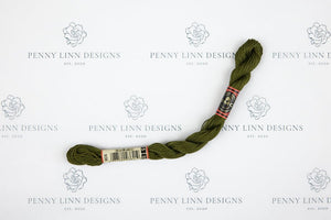 DMC 5 Pearl Cotton 936 Avocado Green - Very Dark - Penny Linn Designs - DMC