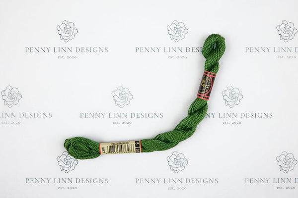 DMC 5 Pearl Cotton 987 Forest Green - Dark - Penny Linn Designs - DMC