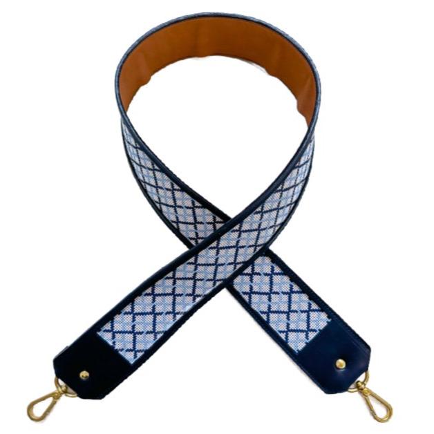 Doggrin Design x PLD Bag Straps - Navy Leather - Penny Linn Designs - Penny Linn Designs