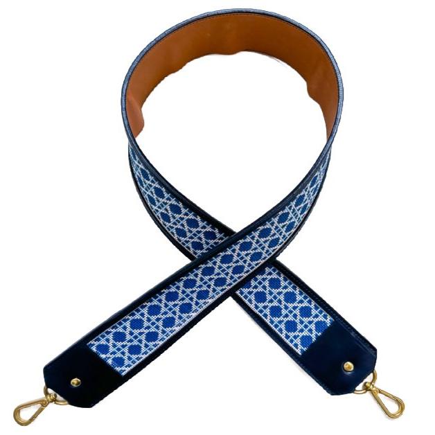 Doggrin Design x PLD Bag Straps - Navy Leather - Penny Linn Designs - Penny Linn Designs