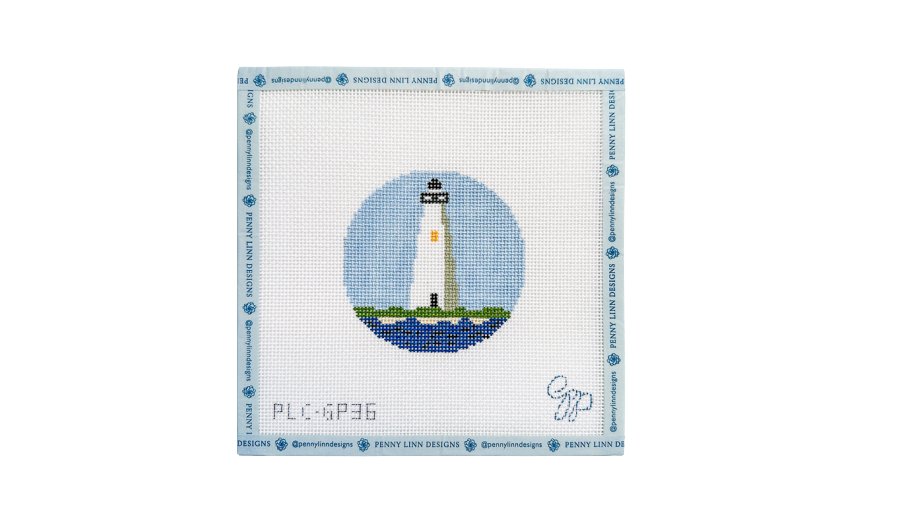 Edgartown Light House Round - Penny Linn Designs - Grant Point Designs