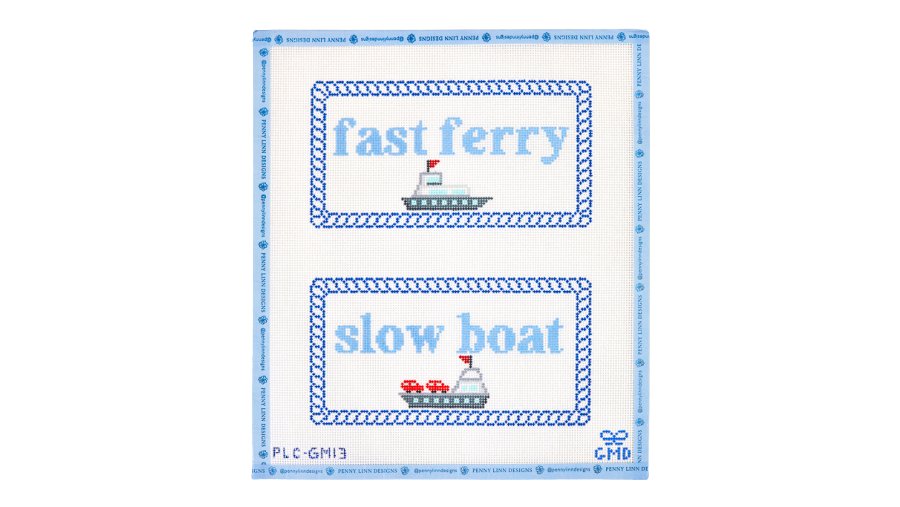 Fast Ferry, Slow Boat - Penny Linn Designs - Grand Millenial