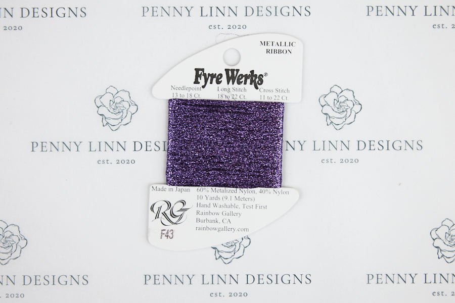 Fyre Werks F43 Purple - Penny Linn Designs - Rainbow Gallery
