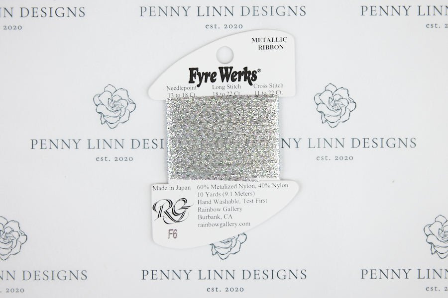 Fyre Werks F6 Silver Shimmer - Penny Linn Designs - Rainbow Gallery