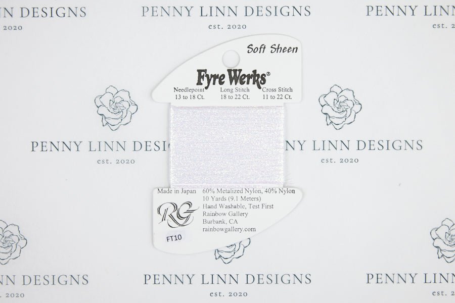 Fyre Werks Soft Sheen FT10 White Pearl - Penny Linn Designs - Rainbow Gallery