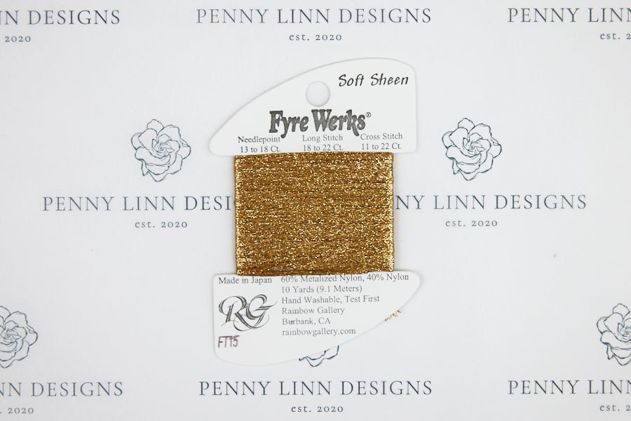 Fyre Werks Soft Sheen FT15 Old Gold - Penny Linn Designs - Rainbow Gallery