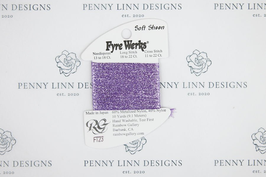 Fyre Werks Soft Sheen FT23 Lite Purple - Penny Linn Designs - Rainbow Gallery