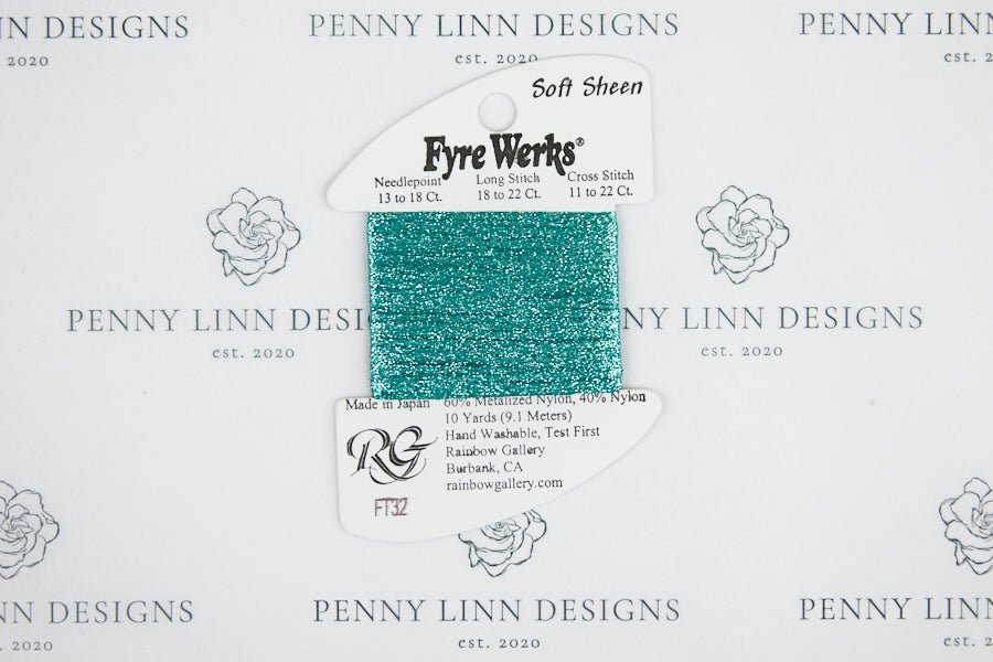 Fyre Werks Soft Sheen FT32 Dark Teal - Penny Linn Designs - Rainbow Gallery