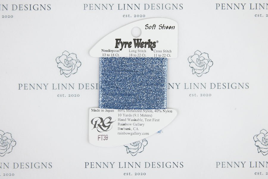 Fyre Werks Soft Sheen FT39 Lite Blue - Penny Linn Designs - Rainbow Gallery