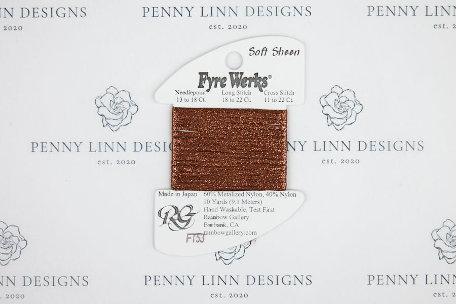 Fyre Werks Soft Sheen FT53 Espresso - Penny Linn Designs - Rainbow Gallery
