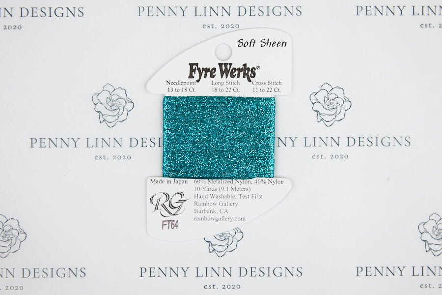Fyre Werks Soft Sheen FT64 Dark Aqua - Penny Linn Designs - Rainbow Gallery