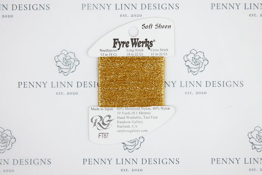 Fyre Werks Soft Sheen FT67 Inca Gold - Penny Linn Designs - Rainbow Gallery