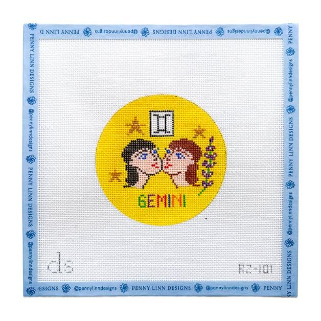 GEMINI ZODIAC ROUND - Penny Linn Designs - Doolittle Stitchery