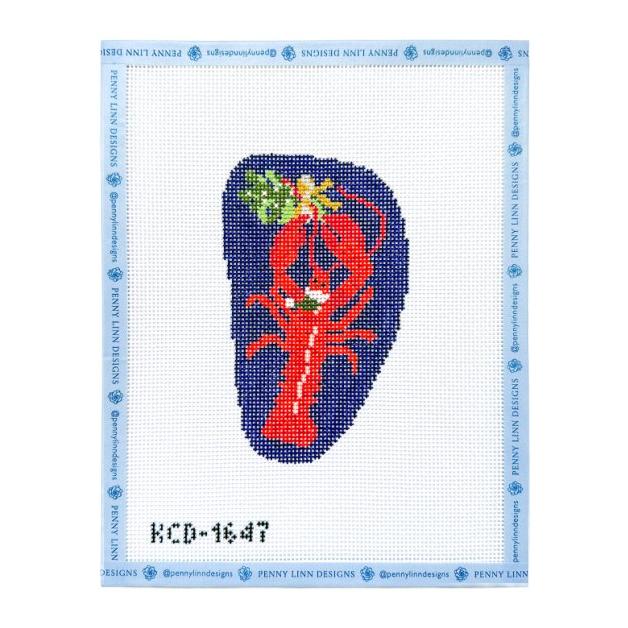 Holiday Lobster Ornament Canvas - Penny Linn Designs - KCN DESIGNERS