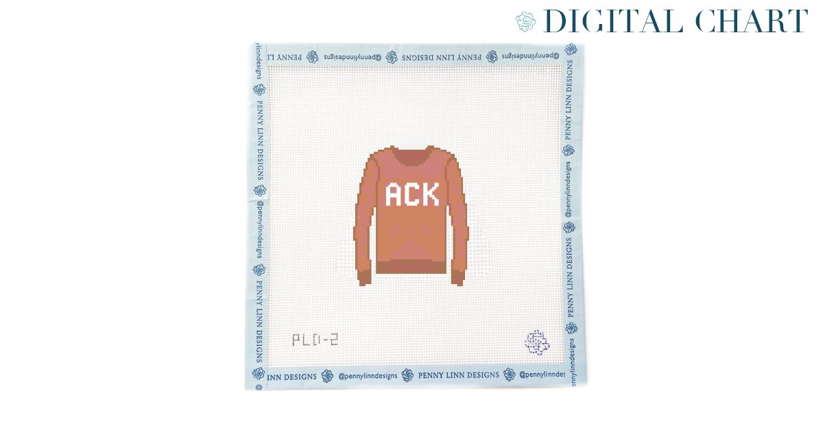 Nantucket ACK Sweater - CHART - Penny Linn Designs - Penny Linn Designs