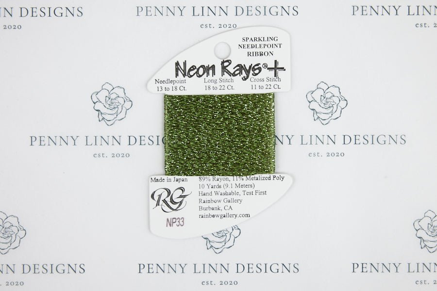Neon Rays+ NP33 Loden Green - Penny Linn Designs - Rainbow Gallery