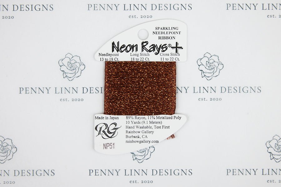 Neon Rays+ NP51 Brown - Penny Linn Designs - Rainbow Gallery