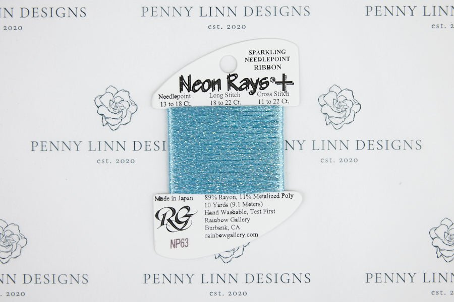 Neon Rays+ NP63 Lite Aqua - Penny Linn Designs - Rainbow Gallery