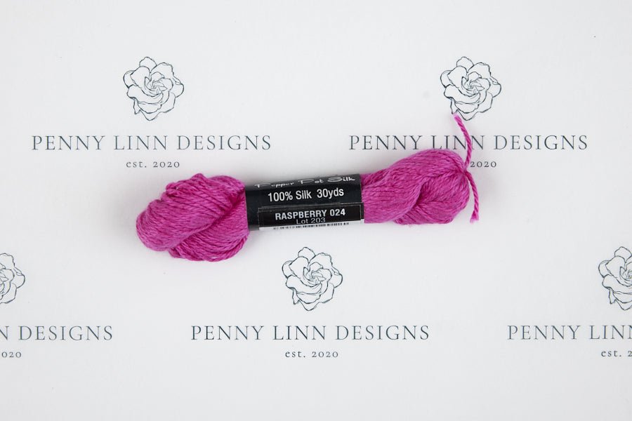 Pepper Pot Silk 024 RASPBERRY - Penny Linn Designs - Planet Earth Fibers