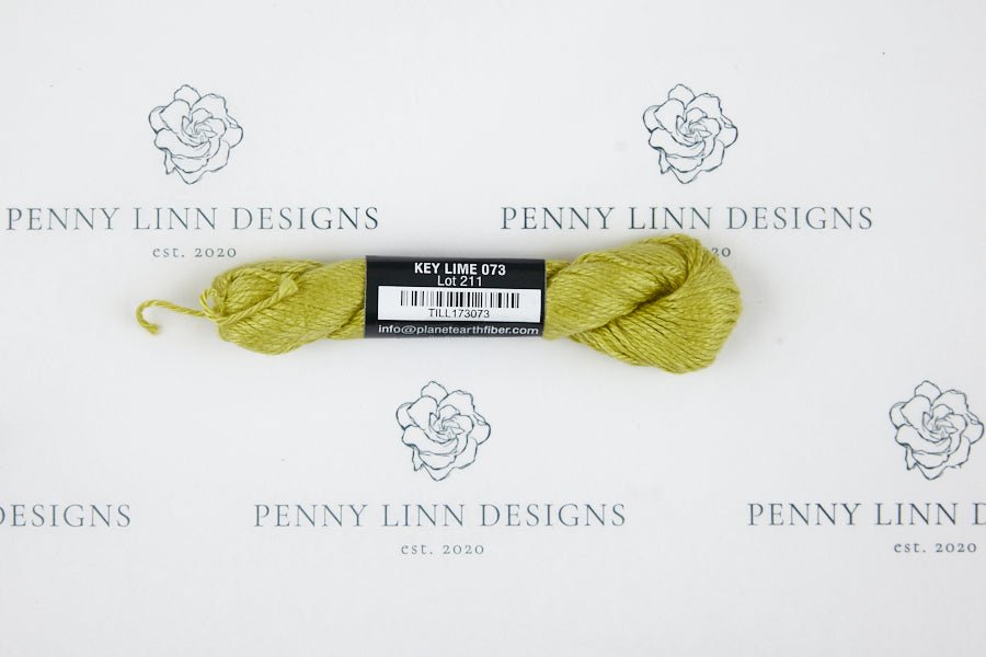 Pepper Pot Silk 073 Key Lime - Penny Linn Designs - Planet Earth Fibers
