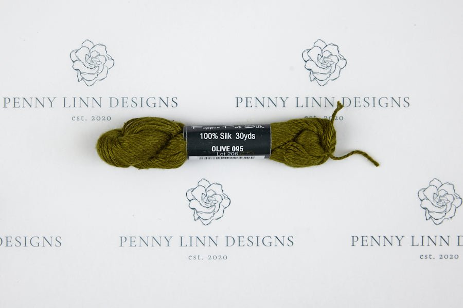 Pepper Pot Silk 095 OLIVE - Penny Linn Designs - Planet Earth Fibers