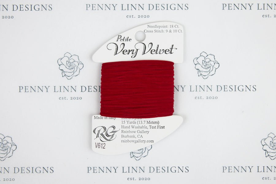 Petite Very Velvet V612 Cherry Red - Penny Linn Designs - Rainbow Gallery