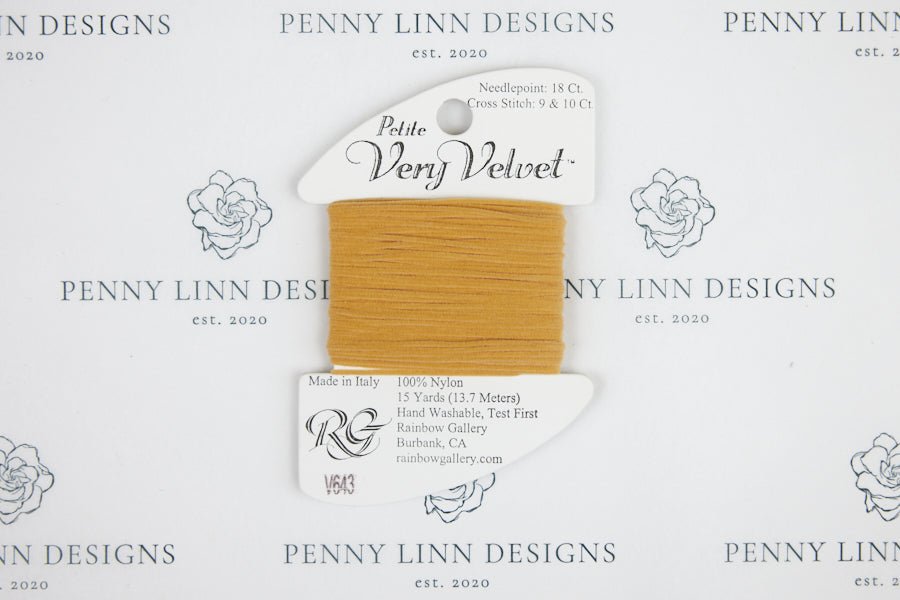 Petite Very Velvet V643 Pale Golden Brown - Penny Linn Designs - Rainbow Gallery