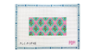 Pink Floral Insert Clutch - Penny Linn Designs - POP! NeedleArt