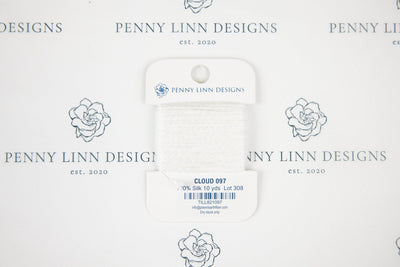 Planet Earth Silk Card - 097 Cloud - Penny Linn Designs - Planet Earth Fibers