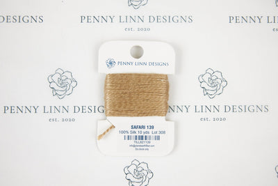 Planet Earth Silk Card - 139 Safari - Penny Linn Designs - Planet Earth Fibers