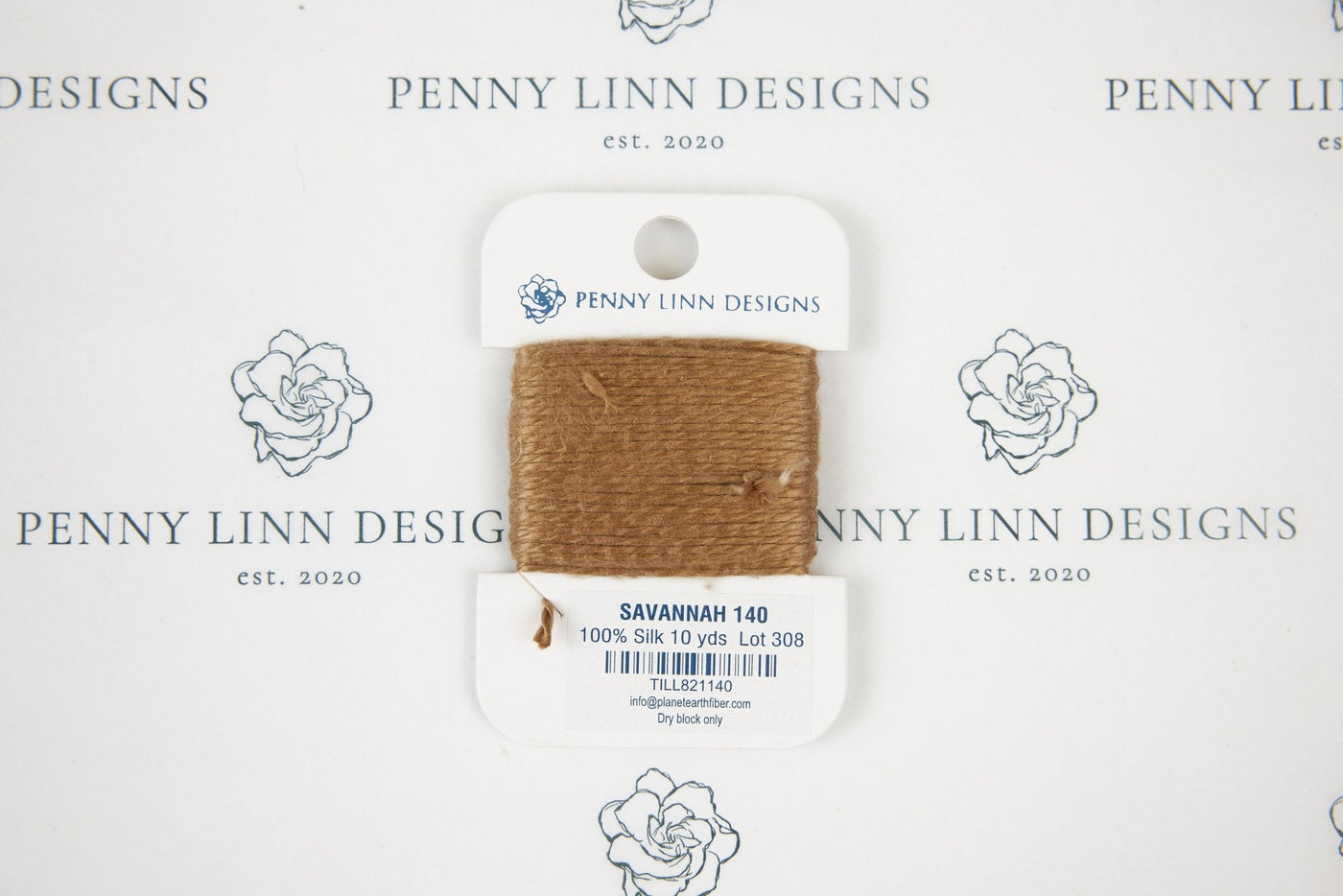 Planet Earth Silk Card - 140 Savannah - Penny Linn Designs - Planet Earth Fibers