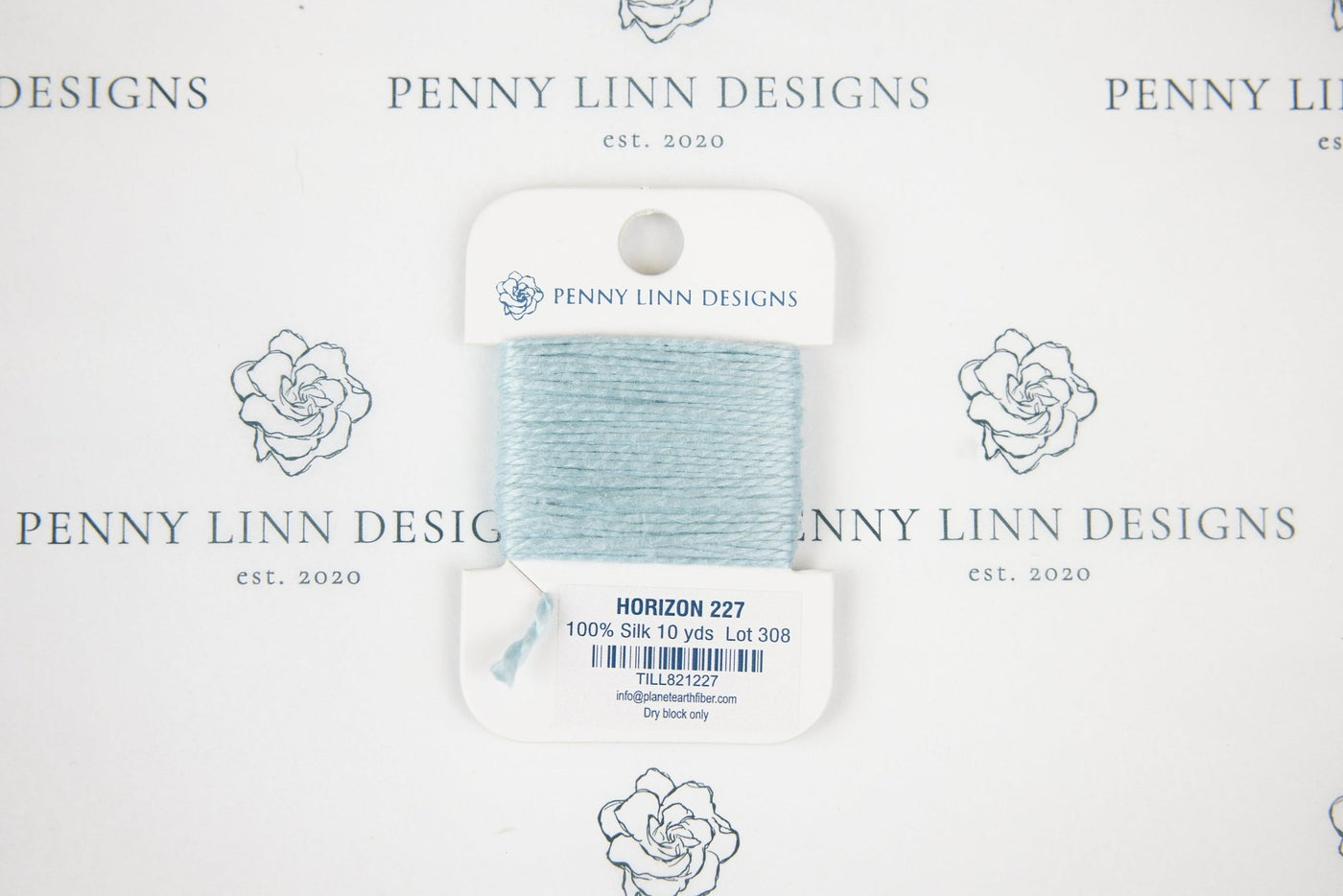 Planet Earth Silk Card - 227 Horizon - Penny Linn Designs - Planet Earth Fibers