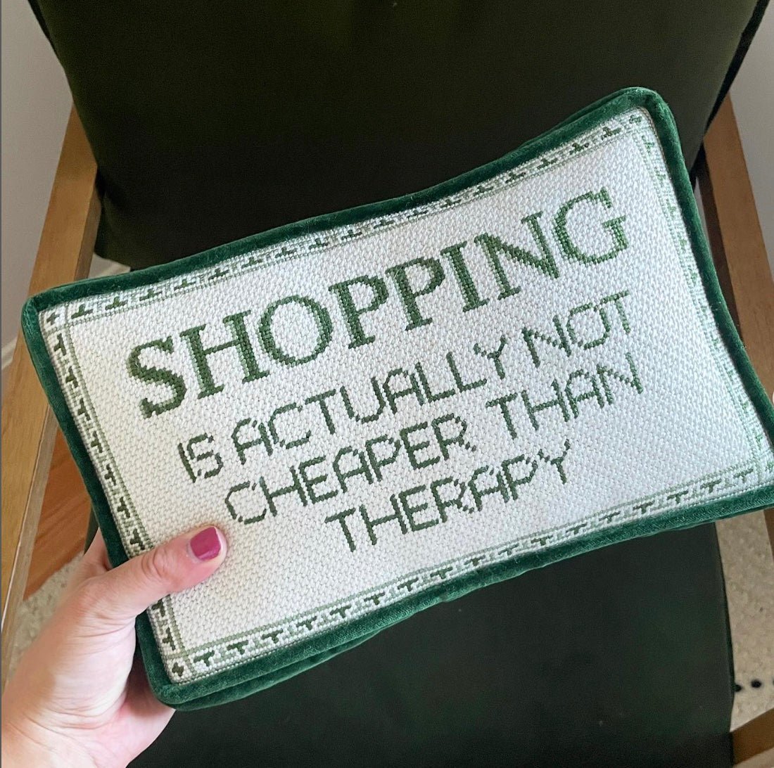 Shopping Is Actually Not Cheaper Than Therapy - Penny Linn Designs - Grant Point Designs