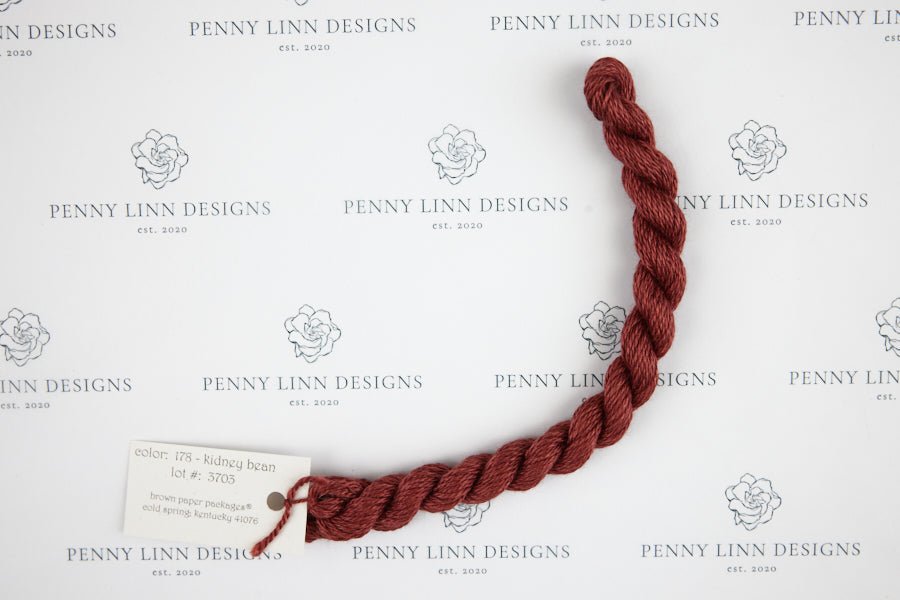 Silk & Ivory 178 Kidney Bean - Penny Linn Designs - Brown Paper Packages