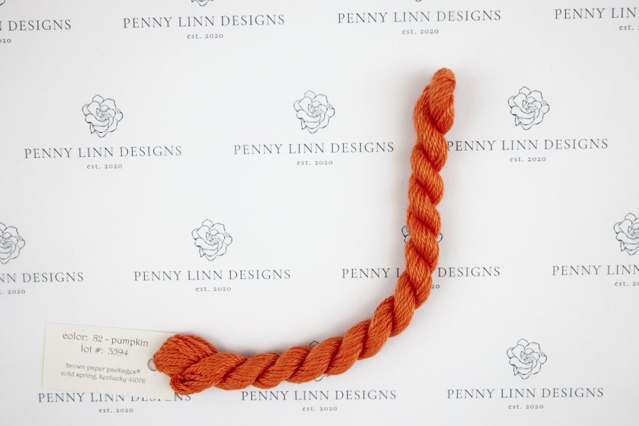 Silk & Ivory 82 Pumpkin - Penny Linn Designs - Brown Paper Packages