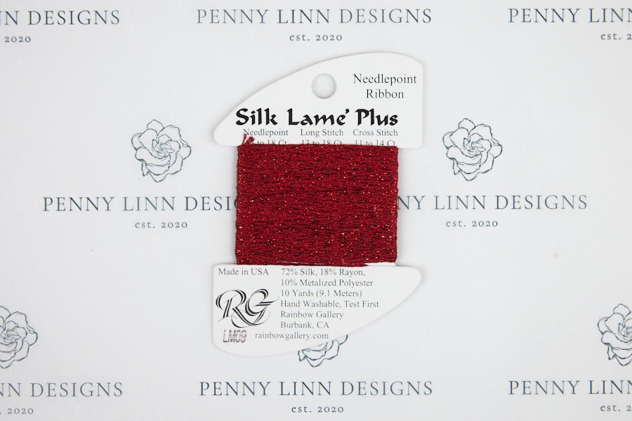 Silk Lamé Plus LM09 Dark Red - Penny Linn Designs - Rainbow Gallery